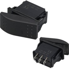 Powermaster Sembolsüz Işıksız Yaylı 3 Pinli On-Off 12-24V Marin Switch