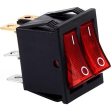 Ikili Soba Anahtarı Işıklı Kırmızı