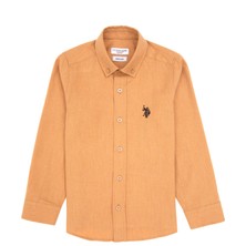 U.s. Polo Assn. Erkek Çocuk Camel Gömlek Basic 50316769-VR015