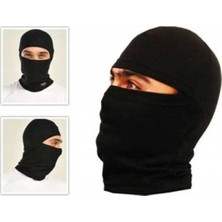 Termal Siyah Kar Kayak Maskesi -20 Derece Tam Koruma