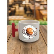 Uzayda Koşan Çocuk Kahve Kupası Kupa Bardak Hediyelik Eşya - Seramik Çay, Kahve Hediye Bardağı