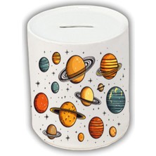 Gezegenler Temalı Kumbara - Para Biriktirme Kumbarası