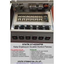 Statik Otomasyon ST-KESKP06 Kalıp Enjeksiyon Sıcaklık Kontrol Panosu – 6 Kanallı