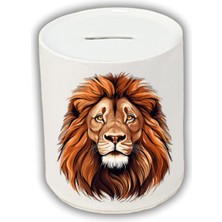Aslan Baskılı Kumbara - Para Biriktirme Kumbarası