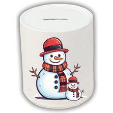 Kardan Adam Baskılı Kumbara - Para Biriktirme Kumbarası