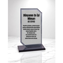 Plaket Isme Özel Mimara Ödül Başarı Hediyesi