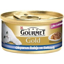 Gourmet Gold Okyanus Balığı ve Sebzeli Yetişkin Kedi Konservesi 85GR(STT.12/2024) - Petshopundan