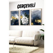 Ahşap Çerçeveli Mdf Tablo Seti Matisse, Bohem, Kusama Salon ve Oturma Odası Için ÇT3083 23 x 32