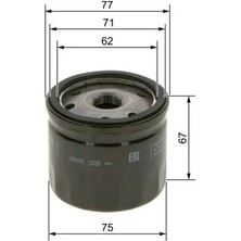 09864B7011 Yag Filtresi 1520800Q0D 1520800Q0G 1520800QAF