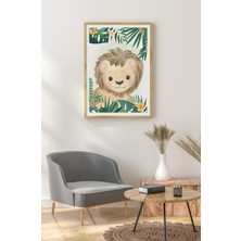 Ahşap Çerçeveli Mdf Tek Tablo Sevimli Hayvanlar Serisi (Kendi Tablo Setinizi Oluşturacağınız Liste) 23 x 32 Çerçeveli 1197
