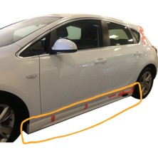 Opel Astra J Hb - Sedan Uyumlu 2011 - 2015 Yan Marşpiyel Seti (Plastik) (( Boyasız ))