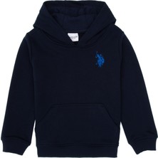 U.S. Polo Assn. Erkek Çocuk Lacivert Basic Kapüşonlu Sweatshirt 50313980-VR033