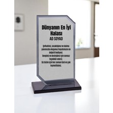 Plaket Isme Özel Halaya Ödül Başarı Hediyesi