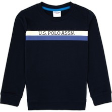 U.S. Polo Assn. Erkek Çocuk Lacivert Basic Bisiklet Yaka Sweatshirt 50313994-VR033