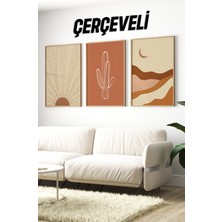 Ahşap Çerçeveli Mdf Tablo Seti Salon ve Oturma Odası Için ÇT3095 23 x 32