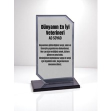 Plaket Isme Özel Veterinere Ödül Başarı Hediyesi