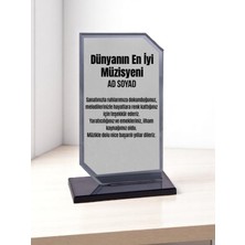 Plaket Isme Özel Müzisyene Ödül Başarı Hediyesi