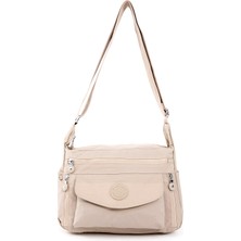 Sanmorris Kadın Suya Daykkrinkıl Kumaş Çok Gözlü Ayarlanabilir Çapraz Askılı Omuz ÇANTASI3053