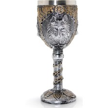 Kurt Büstü Tasarımlı Paslanmaz Çelik Kadeh Bardak