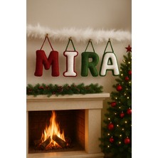 Harf Örgü Yılbaşı Süsü Isim Bebek Duvar Süsü Hastane Bebek Kapı Süsü Yeni Yıl Ağaç Süsü