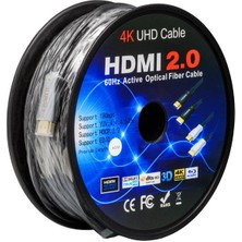 Powermaster PM-32807 50 Metre Hdmı 2.0 Görüntü Ses Kablosu 3D 4K Hd (4096X2160@60Hz)