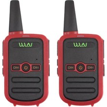 Wln KD-C51 16 Kanal 3-5 Km Kırmızı Kasa Ikili Telsiz (Şarj Aleti Dahil)