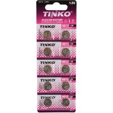 Tinko C-1106A AG13 LR44 A76 1.5 Volt Alkalin Düğme Pil (10'lu Paket)