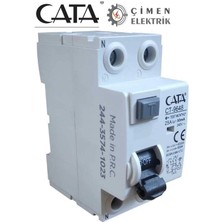 Cata Ct 9648 2X25A 30MA 6ka Monofaze Kaçak Akım Rölesi
