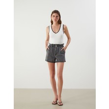 Lc Waikiki Yeni Sezon Beli Lastikli Kadın Jean Şort