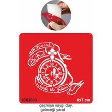 Geçmişe Saygı Saat  Tattoo Geçici Dövme Şablonları Kına Kalıpları