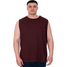 Mode Xl Büyük Beden Erkek Atlet Nakışlı U25101 Mürüdm