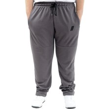 Mode Xl Büyük Beden Erkek Eşofman Altı Cepli Parçalı 24515 Füme