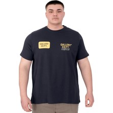 Mode Xl Büyük Beden Erkek T-Shirt Bisiklet Yaka Gallery Dept U25003 Lacivert