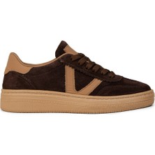 Deery Kadın Hakiki Süet Kahverengi Sneaker Ayakkabı - N0170ZKHVC01