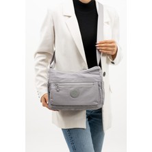 Sanmorris Marka Çok Cepli Suya Dayanıklı Buruşuk Kumaş Çapraz Çanta 4008