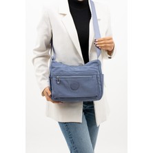 Sanmorris Marka Çok Cepli Suya Dayanıklı Buruşuk Kumaş Çapraz Çanta 4008