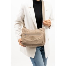 Sanmorris Marka Çok Cepli Suya Dayanıklı Buruşuk Kumaş Çapraz Çanta 4008