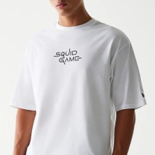 New Era x Netflix Squid Game Oversized Erkek Beyaz Tişört - 60767033