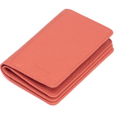 Tergan Pembe Hakiki Deri Unisex Kredi Kartlık - S1KK00001601-S2A