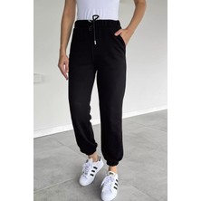 Kadın Bel ve Paça Lastikli Cepli Eşofman Altı P-00018621