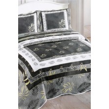 Camelia Baskılı Kapitoneli Çift Kişilik Yatak Örtüsü