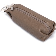 Tergan  Bej Hakiki Deri Unisex Anahtarlık - S1AN00000193-B73