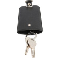 Tergan  Siyah Hakiki Deri Unisex Anahtarlık - S1AN00000233-A97