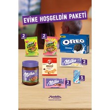 Milka Evine Hoş Geldin Paketi- (Çikolata-Bisküvi-Sürülebilir Çikolata-Sakız-Şeker-Kruvasan)