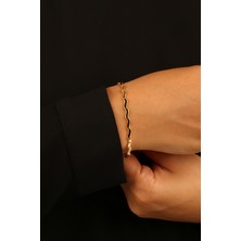  Zikzak Ajda Model Altın Bileklik CGKBLK0350