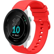 Garmin Forerunner 55 ile Uyumlu Kordon Jel Silikon Tokalı Kayış