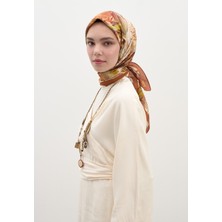 Fresh Kiremit Nerıssa Desen Pamuklu Viskon Eşarp