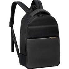Unisex Siyah 15" Inç Dizüstü Bilgisayar Uyumlu Business Laptop Bölmeli Evrak Sırt Çantası