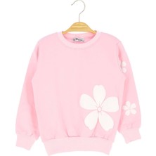 Çiçek Baskılı Iki Iplik Şardonlu Sweatshırt - Açık Pembe - 1 Yaş - ERL50684.0-AÇIK Pembe-1 Yaş Açık Pembe