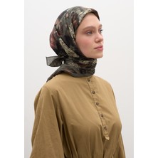 Rosıne Desen Pamuklu Viskon Eşarp Çağla